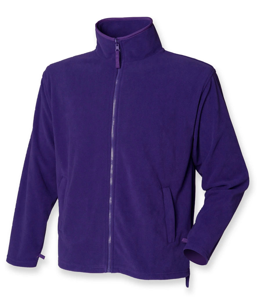 Henbury Micro Fleece Jacket — Purple