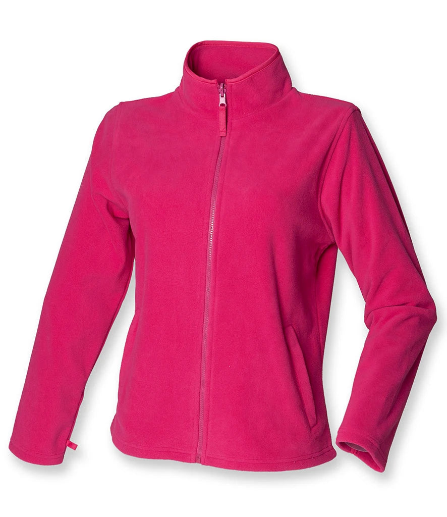 Henbury Ladies Micro Fleece Jacket — Fuchsia