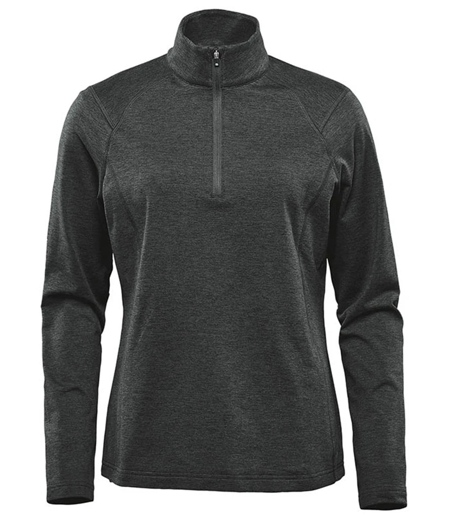 Stormtech Ladies Treeline Performance 1/4 Zip Pullover — Black Heather