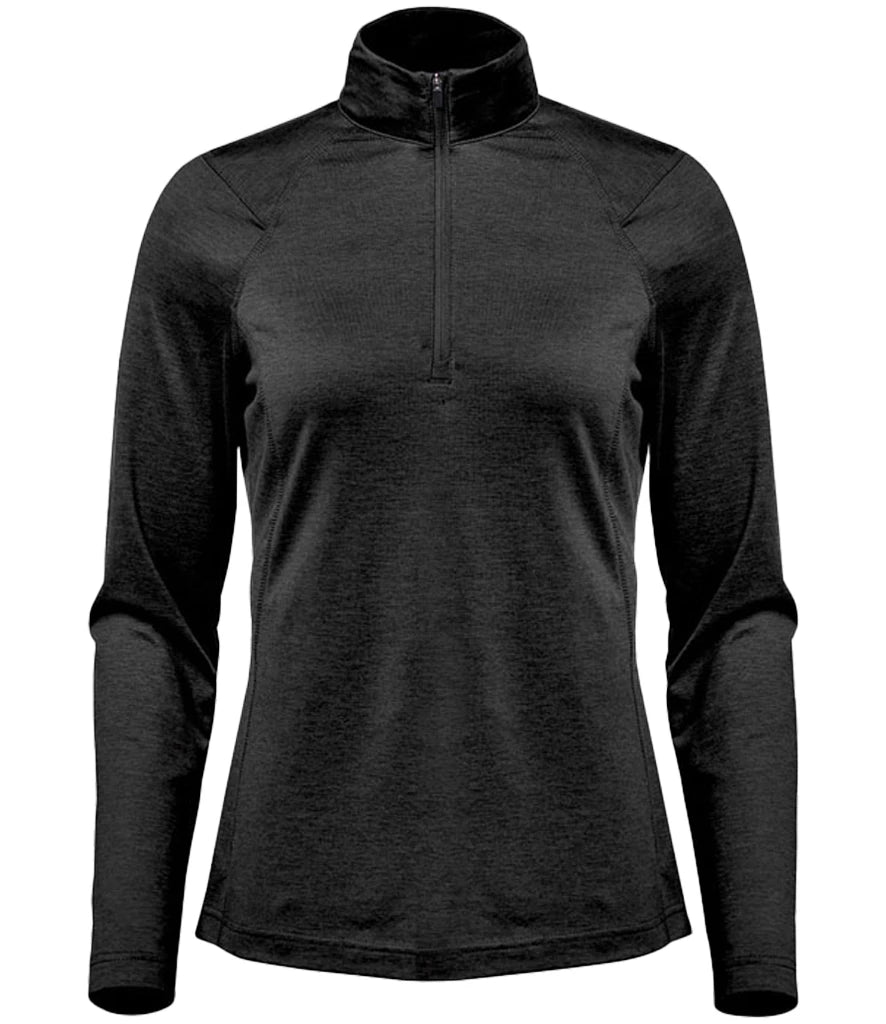 Stormtech Ladies Milano 1/4 Zip Pullover — Black