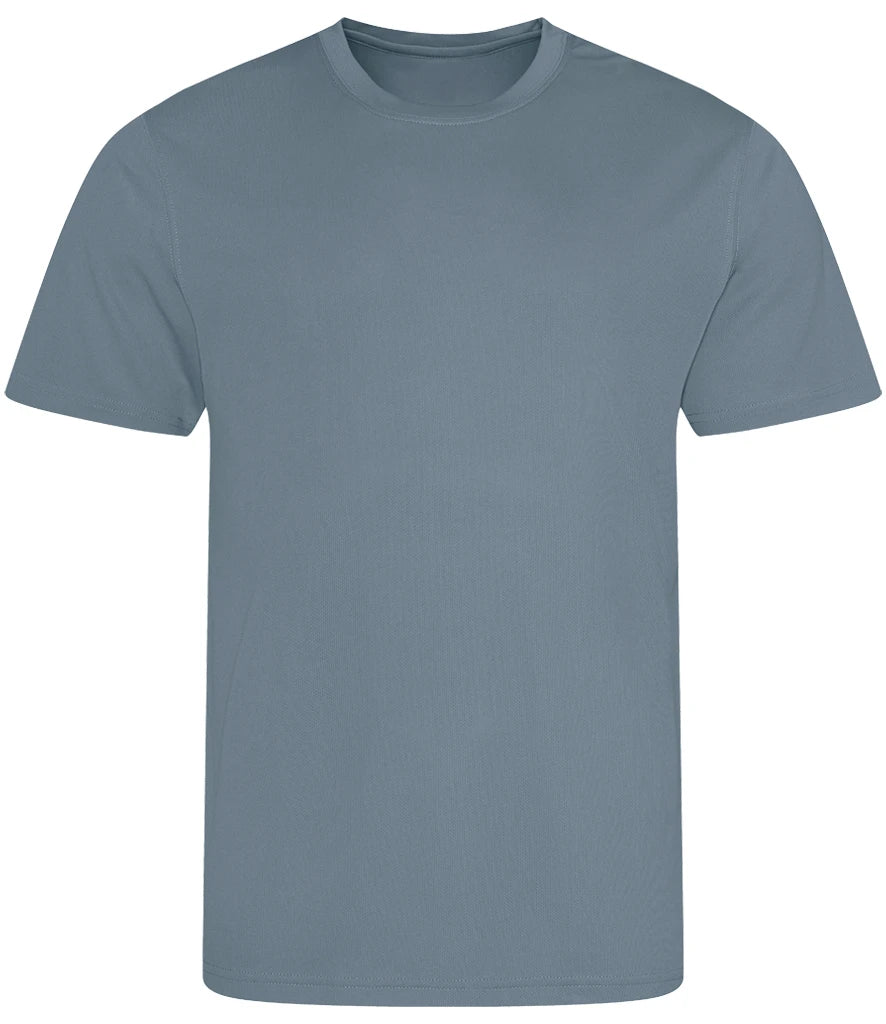 AWDis Just Cool Cool Wicking T-Shirt in Airforce Blue, front view