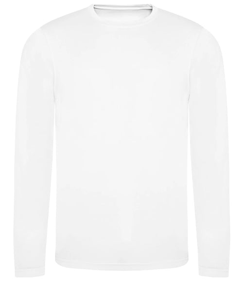AWDis Cool Long Sleeve Wicking T-Shirt — Arctic White