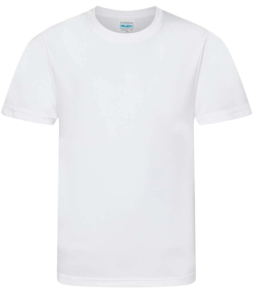 AWDis Kids Cool Smooth T-Shirt — Arctic White