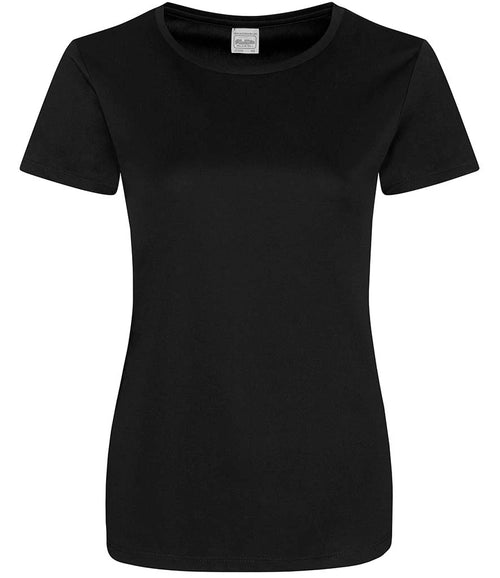 AWDis Ladies Cool Smooth T-Shirt — Jet Black