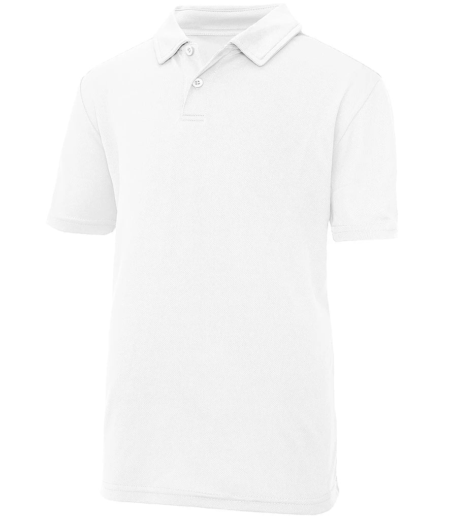 AWDis Kids Cool Polo Shirt — Arctic White