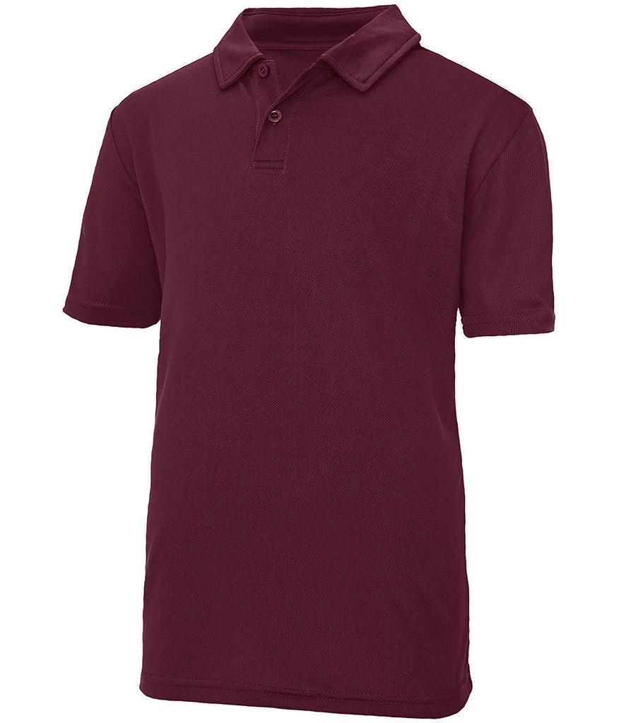 AWDis Kids Cool Polo Shirt — Burgundy