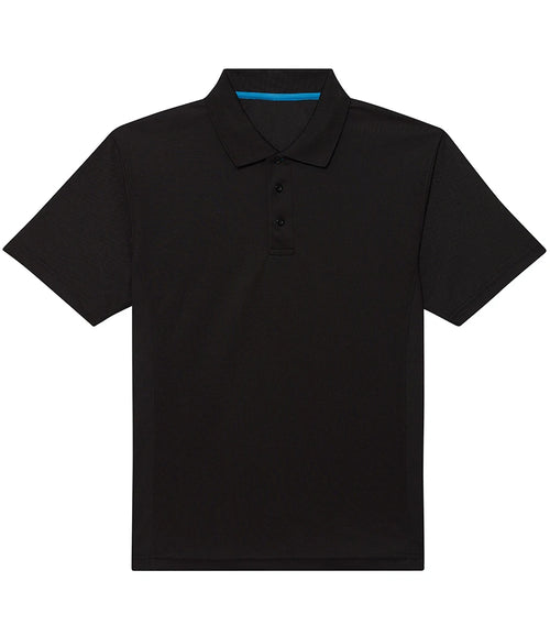 AWDis Just Cool Cool Polo Shirt in Jet Black, front view