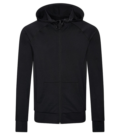AWDis Cool Contrast Zoodie — Jet Black