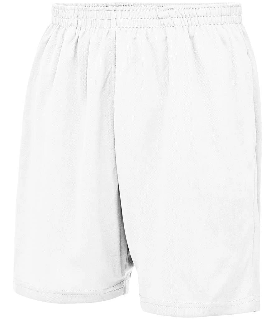 AWDis Cool Mesh Lined Shorts — Arctic White