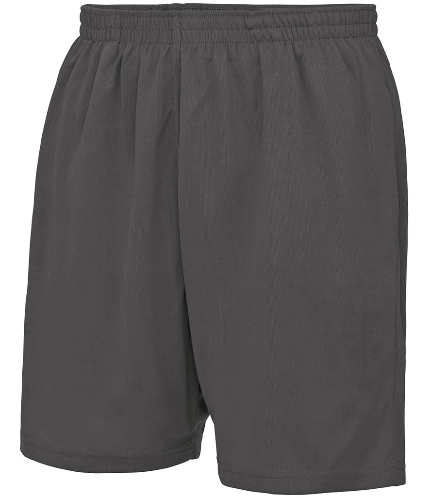 AWDis Cool Mesh Lined Shorts — Charcoal