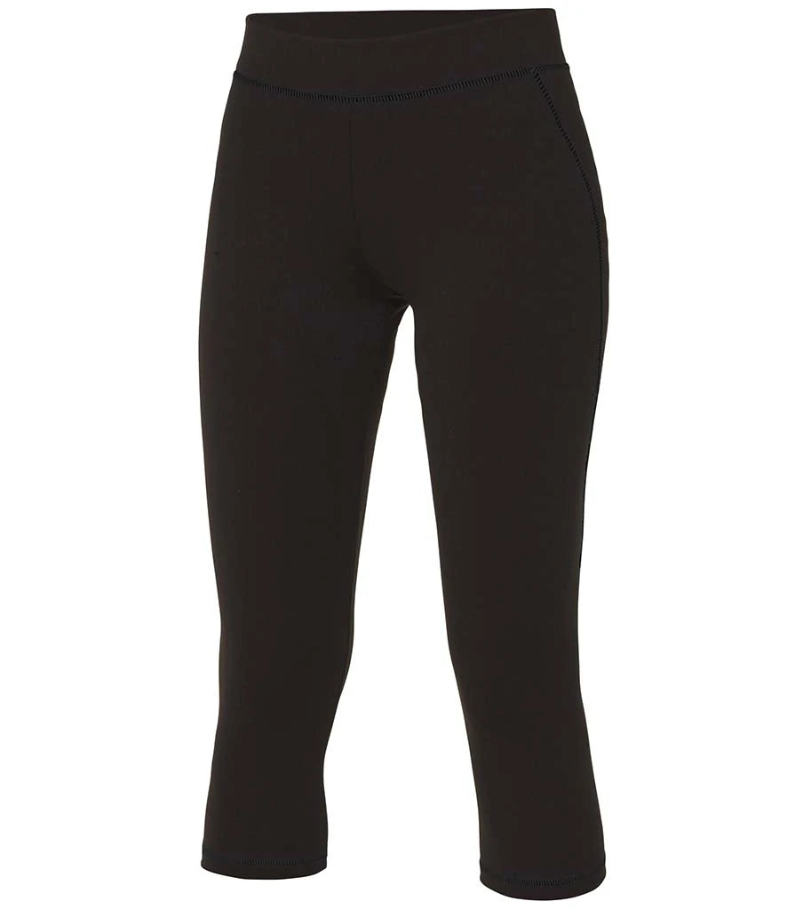 AWDis Ladies Cool Capris — Jet Black