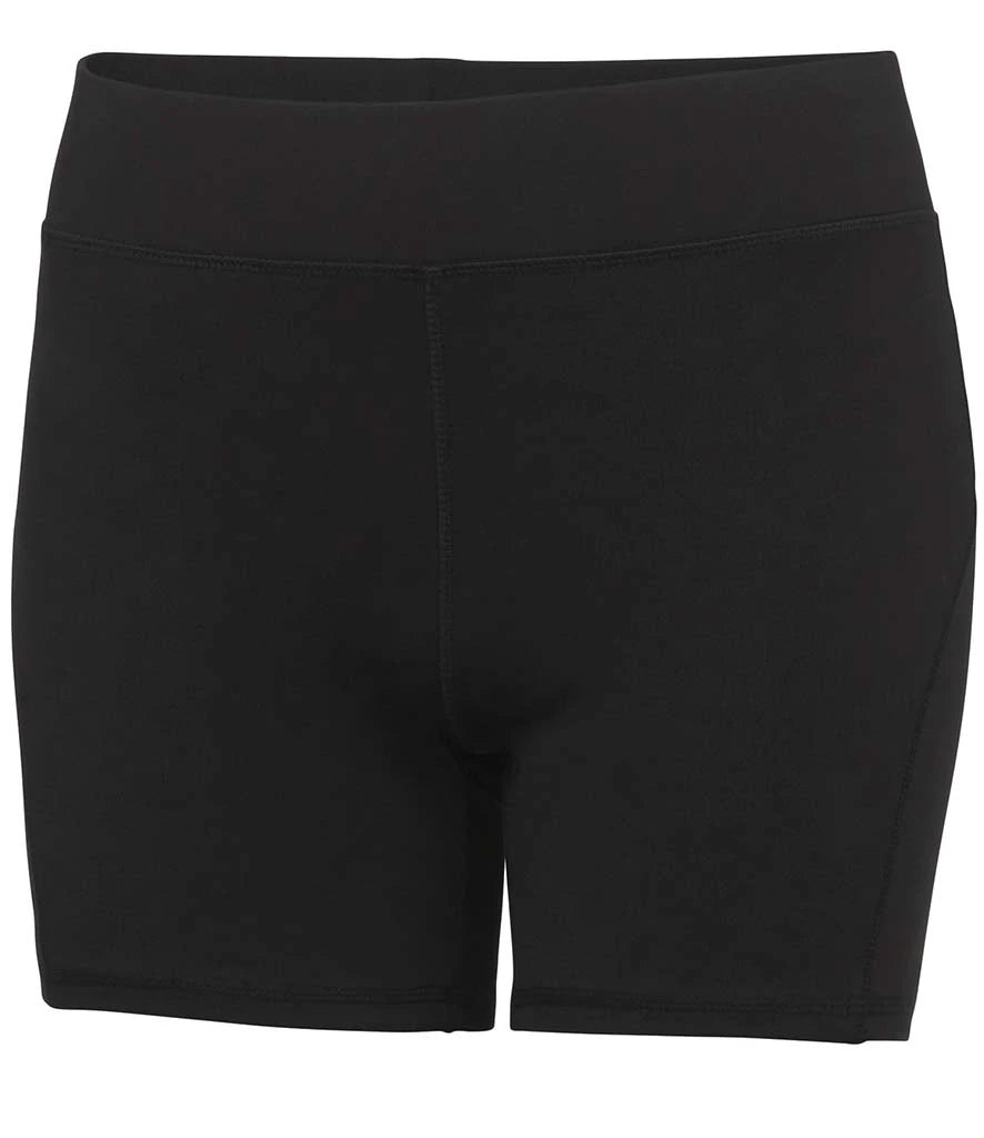 AWDis Ladies Cool Training Shorts — Jet Black