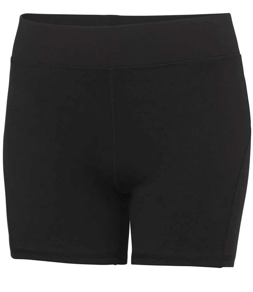 AWDis Ladies Cool Training Shorts — Jet Black