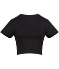 AWDis Ladies Cool Recycled Cropped T-Shirt — Jet Black