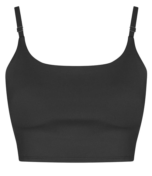 AWDis Ladies Cool Recycled Tech Sports Bra — Jet Black