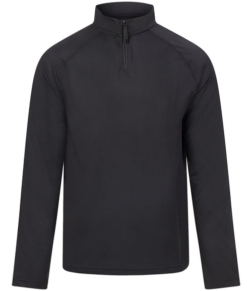 AWDis Cool Lightweight Active 1/4 Zip Top — Jet Black