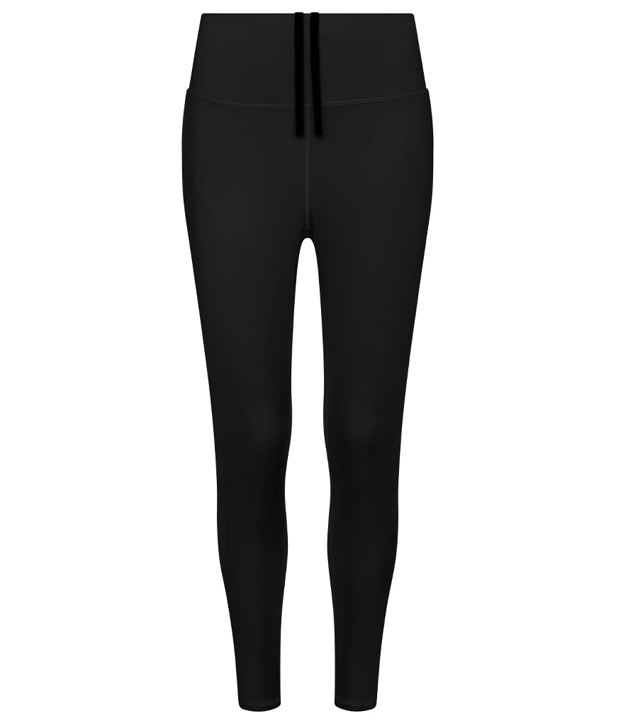 AWDis Ladies Cool Recycled Tech Leggings — Jet Black