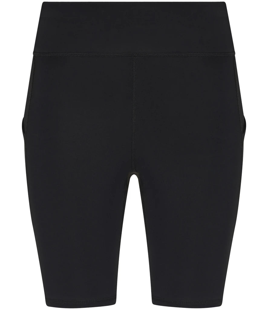 AWDis Cool Ladies Recycled Cool-Flex™ Tech Shorts — Jet Black