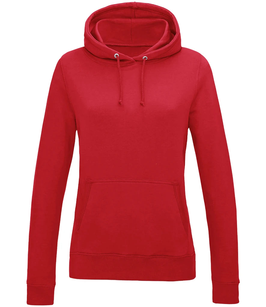 AWDis Ladies College Hoodie — Fire Red