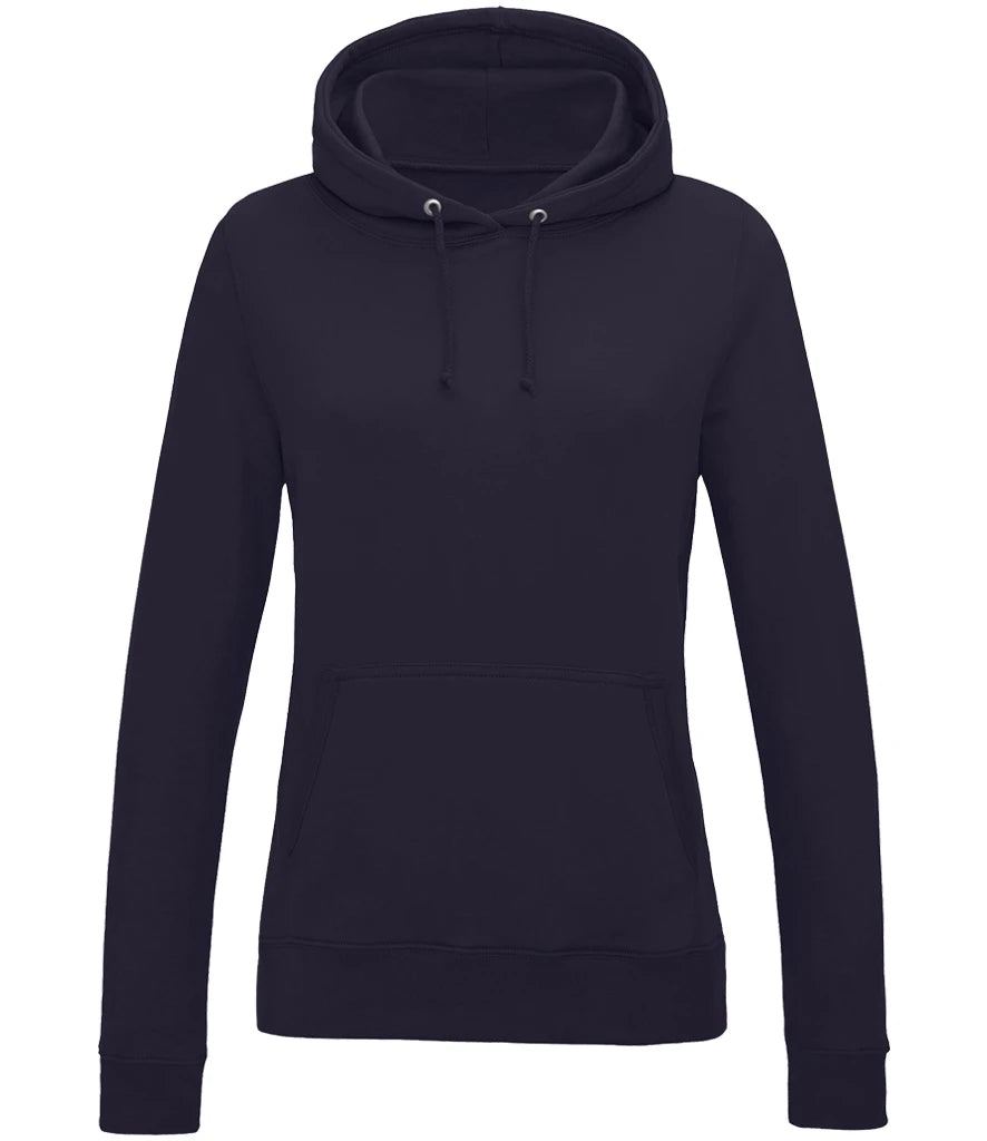 AWDis Just Hoods Fitted College Hoodie in New French Navy, front view
