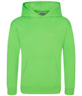 AWDis Kids Electric Hoodie — Electric Green