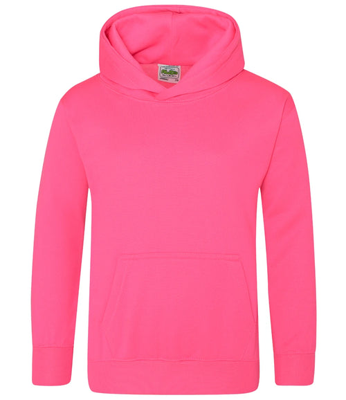 AWDis Kids Electric Hoodie — Electric Pink