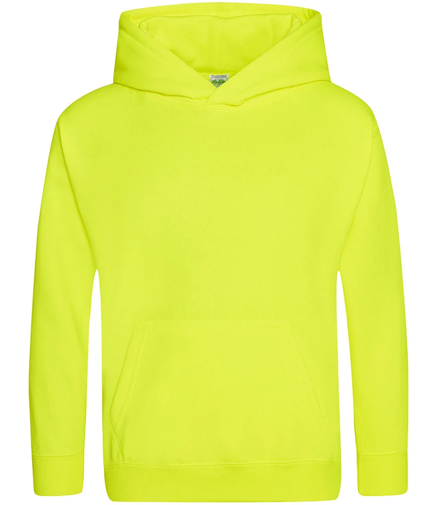 AWDis Kids Electric Hoodie — Electric Yellow