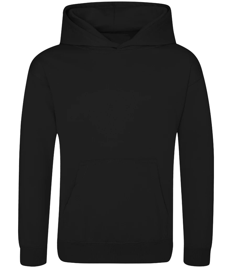 AWDis Kids Sports Polyester Hoodie — Jet Black
