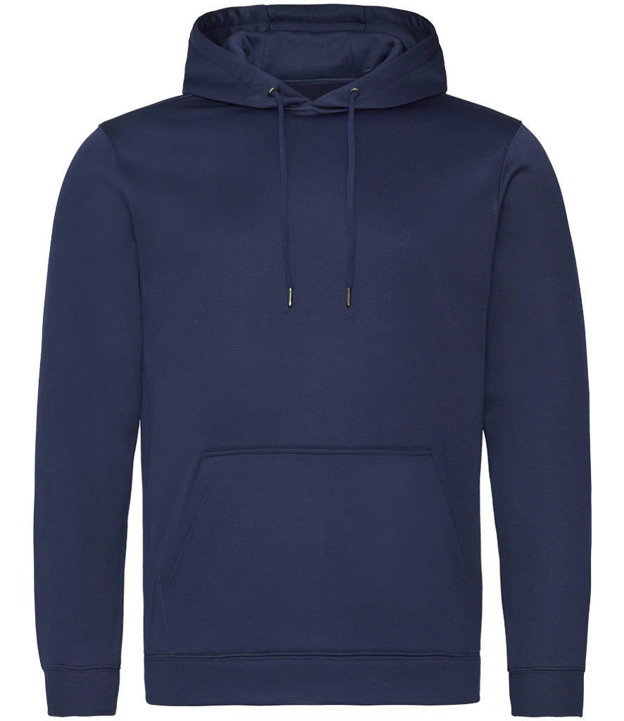 AWDis Just Hoods Contrast Zip Hoodie in Oxford Navy, front view