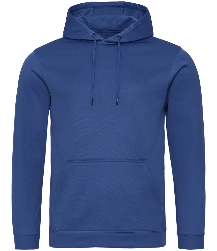 AWDis Sports Polyester Hoodie — Royal Blue