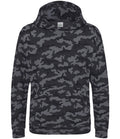 AWDis Kids Camo Hoodie — Black Camo