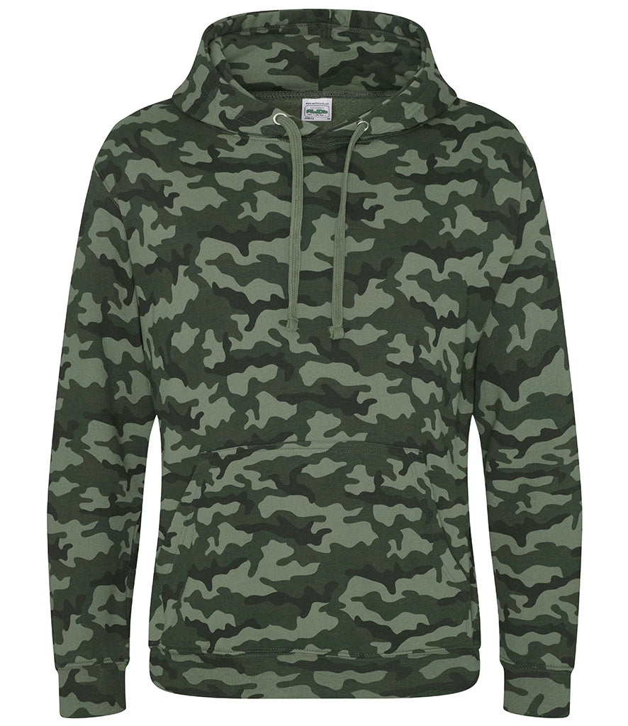 AWDis Camo Hoodie — Green Camo