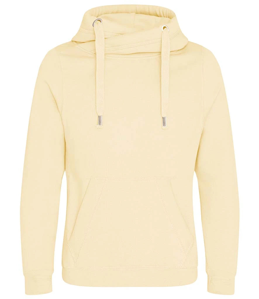 AWDis Cross Neck Hoodie — Vanilla Milkshake