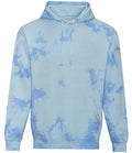 AWDis Tie-Dye Hoodie — Blue Cloud
