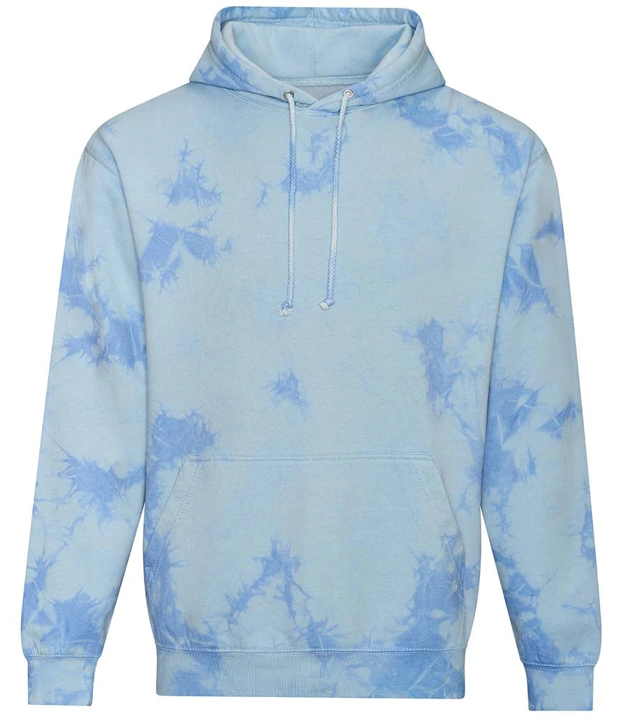 AWDis Tie-Dye Hoodie — Blue Cloud