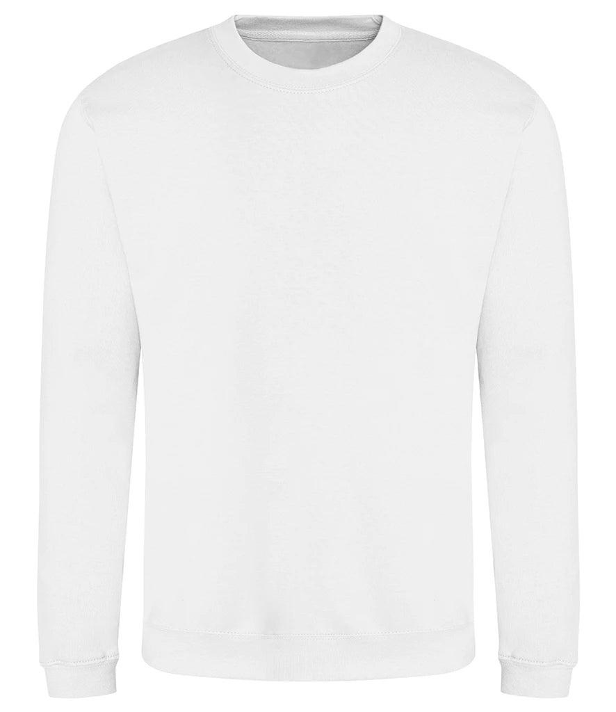 AWDis Just Hoods Sweatshirt in Arctic White, front view