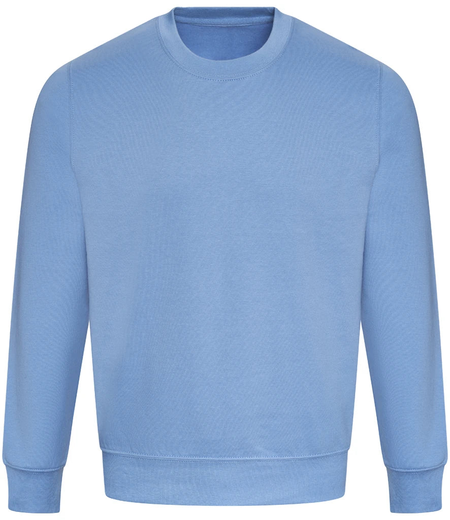 AWDis Just Hoods Sweatshirt in Cornflower, front view