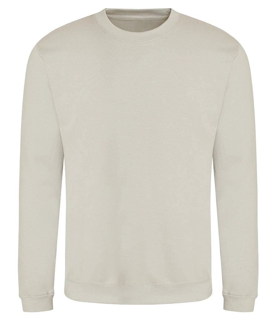 AWDis Just Hoods Sweatshirt in Natural Stone, front view