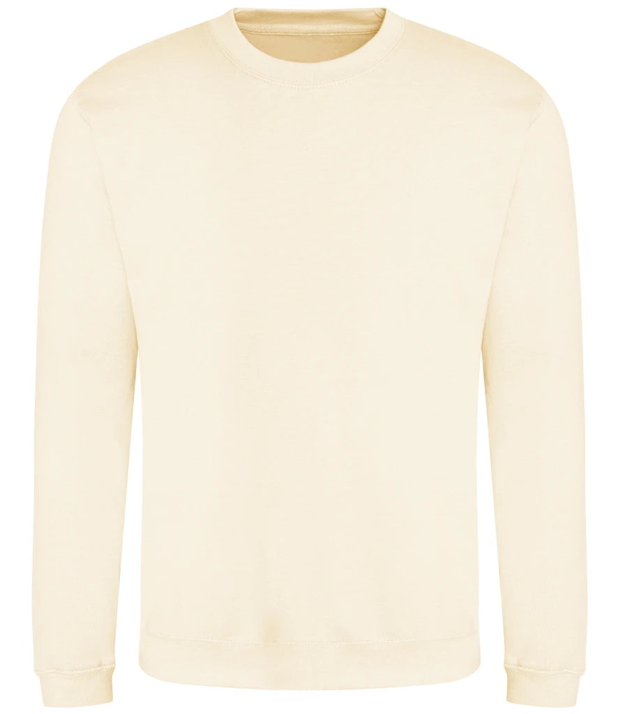 AWDis Just Hoods Sweatshirt in Vanilla Milkshake, front view