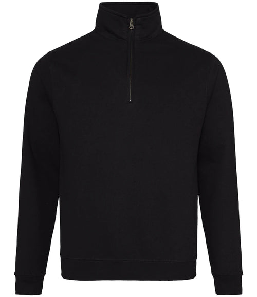 AWDis Just Hoods Sweatshirt in Deep Black, front view