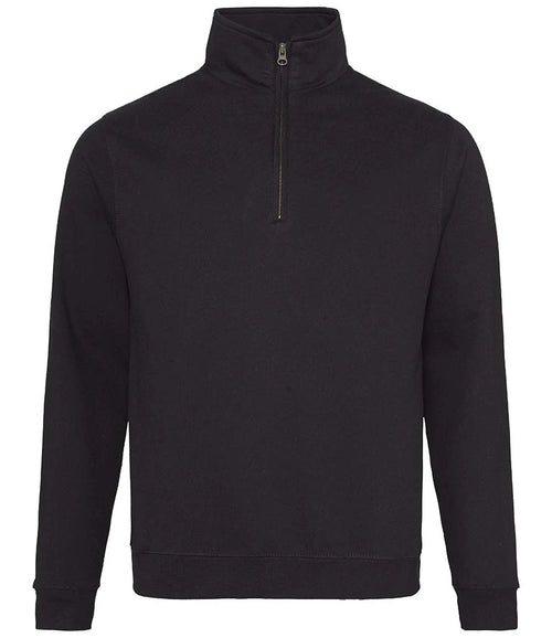 AWDis Just Hoods Sweatshirt in Jet Black, front view