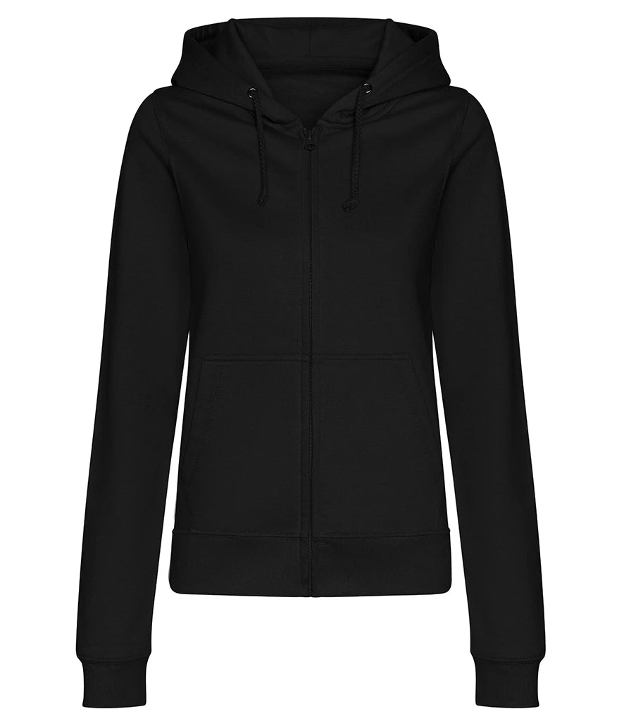 AWDis Ladies College Zoodie — Deep Black