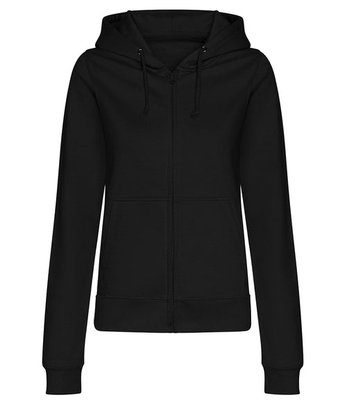 AWDis Ladies College Zoodie — Deep Black