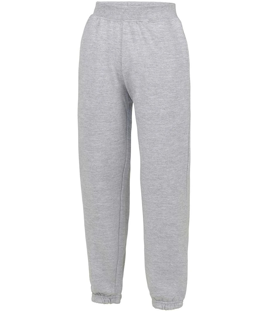 AWDis Kids Cuffed Jog Pants — Heather Grey