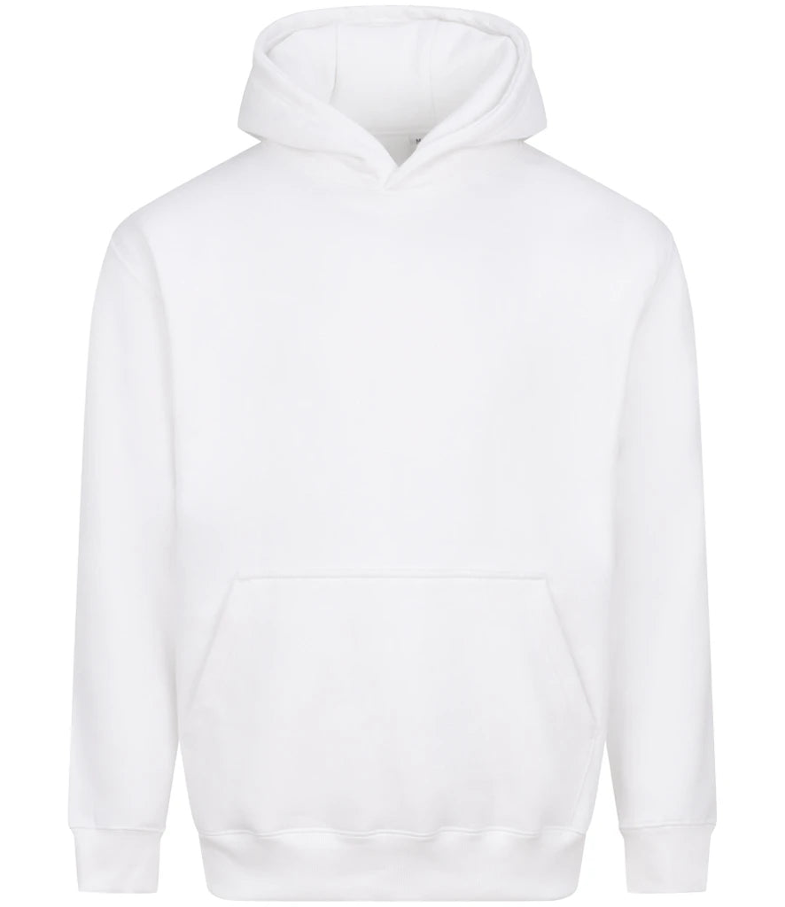 AWDis Just Hoods Organic Hoodie in Arctic White, front view