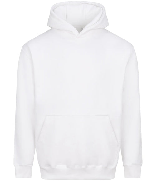 AWDis Just Hoods Organic Hoodie in Arctic White, front view