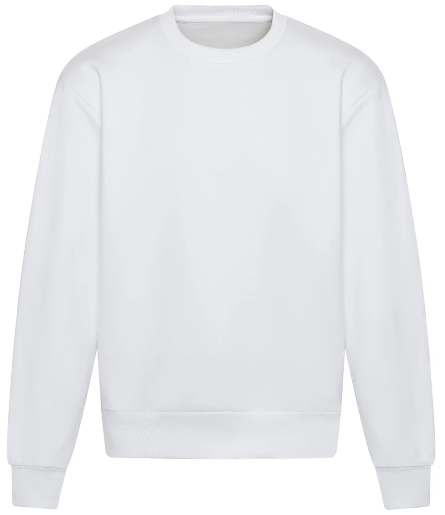 AWDis Just Hoods Organic Sweatshirt in Arctic White, front view