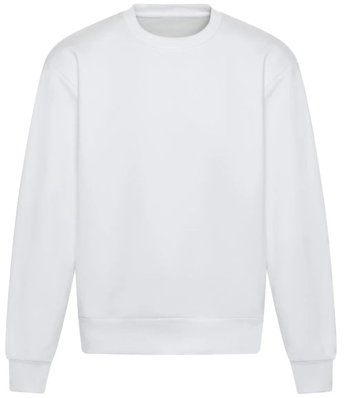 AWDis Just Hoods Organic Sweatshirt in Arctic White, front view