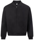 AWDis Signature Heavyweight Bomber Sweat Jacket — Deep Black