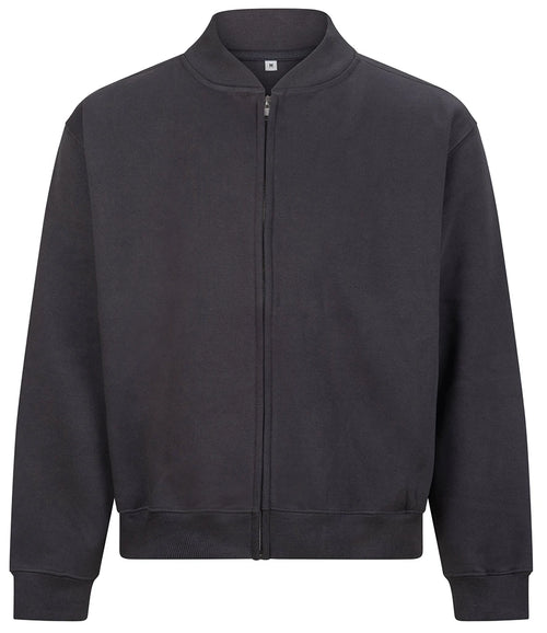 AWDis Just Hoods Zip Through Jacket in Solid Charcoal, front view